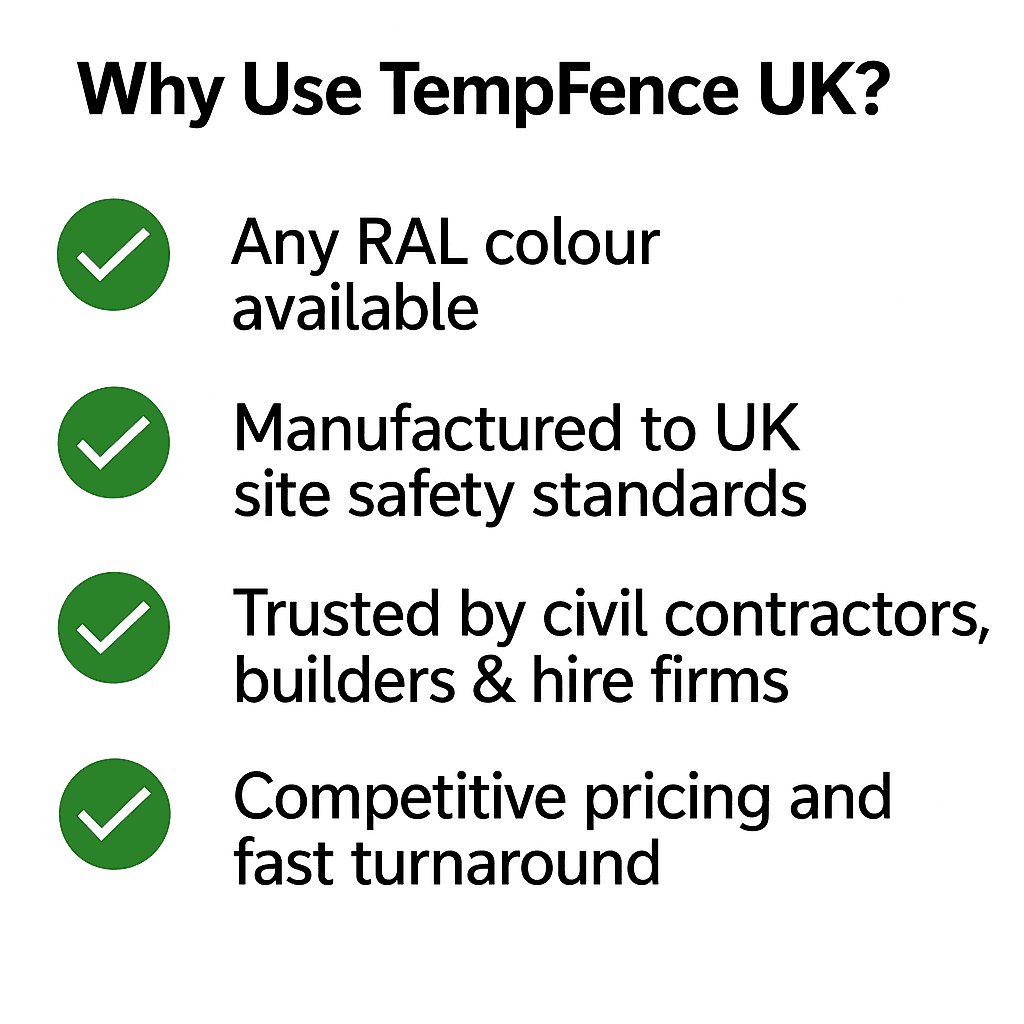 Reasons to choose Tempfence crowd barriers Leicester – UK made, heavy duty, fast delivery, competitive prices