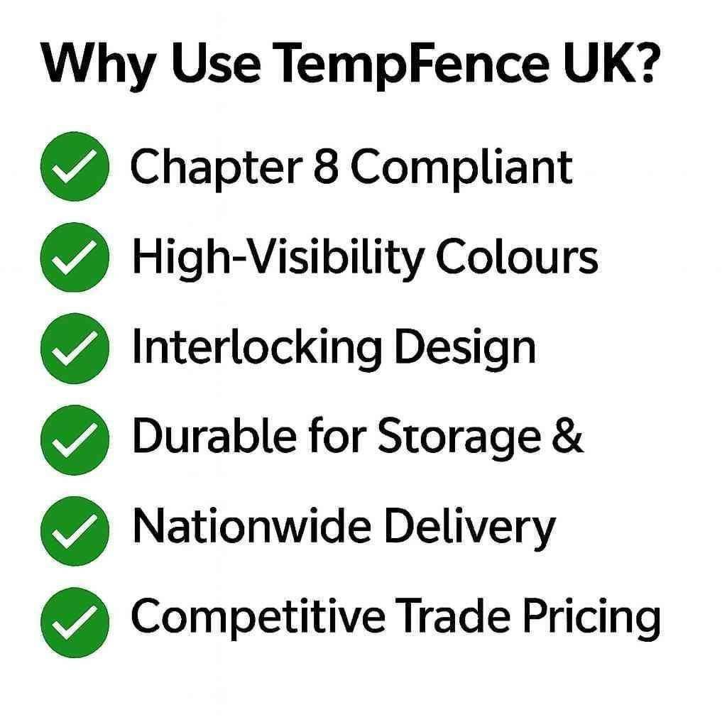 Why choose Tempfence UK reason including fully chapter 8 compliant