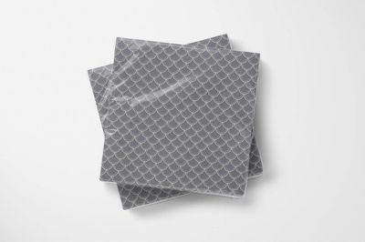 33cm Napkins - Grey Shell (5 pks of 20 )