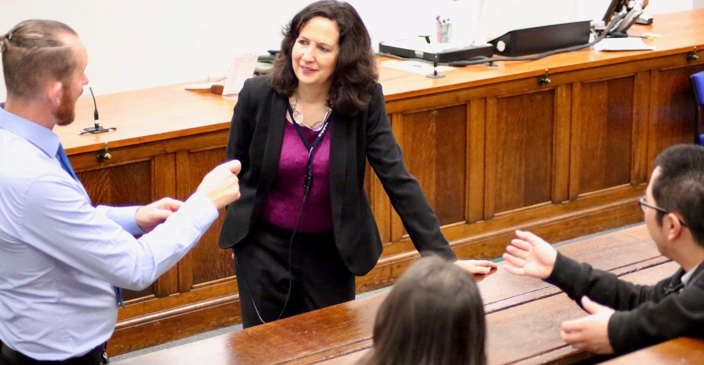 Jane watching a lipspeaker