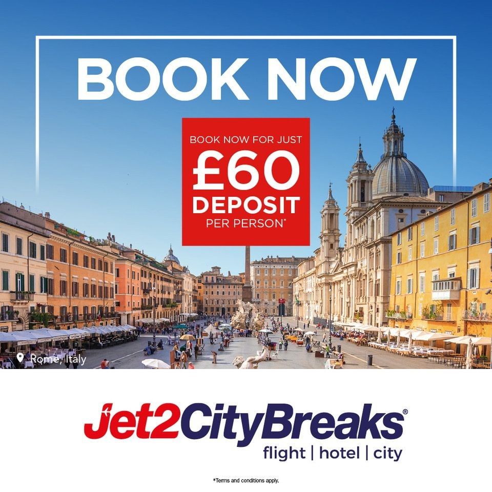 Jet2CityBreaks European city breaks with flights and hotels included from UK airports book online