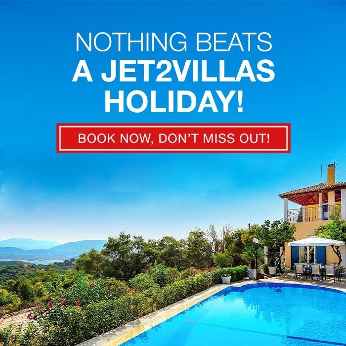 Jet2Villas holidays with private pool villas and package benefits including flights and car hire book online