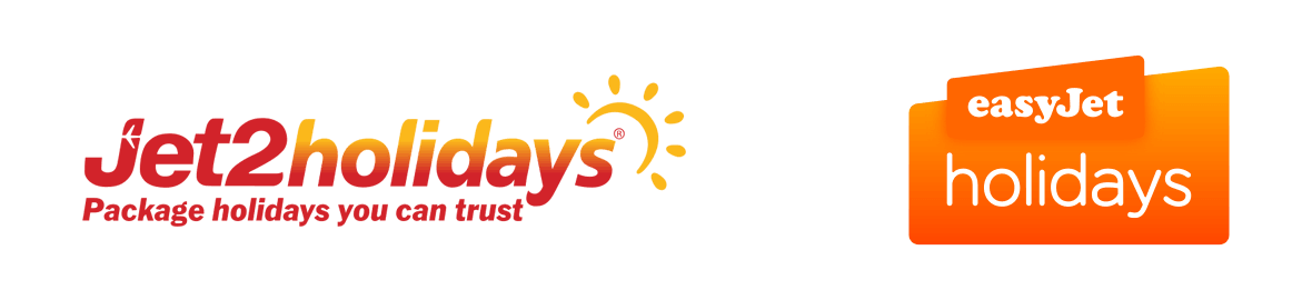 Jet2holidays and easyJet package holidays logo