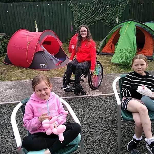 Kayleigh Haggo enjoying the Youth Hub