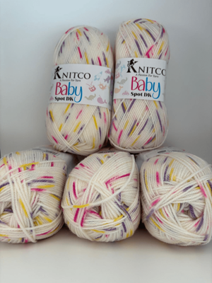 KnitCo Baby Spot - White