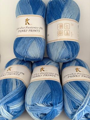 Knitco Good Old Fashioned DK Funky Prints - Blue 05