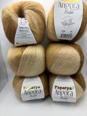 Papatya Angora Batik - Camel Brown Mix  - 02