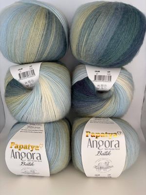 Papatya Angora Batik - Blues/White - 67