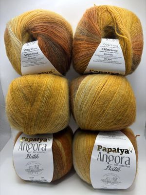 Papatya Angora Batik - Brown - 68