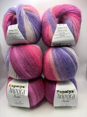 Papatya Angora Batik - Pinks/Purple - 69